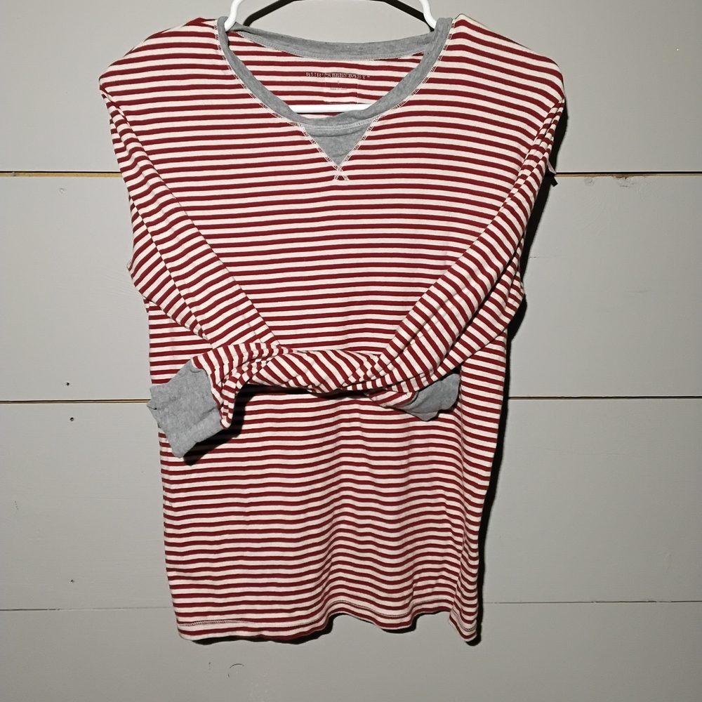 Burt's Bees Baby Red and White Striped Jammies